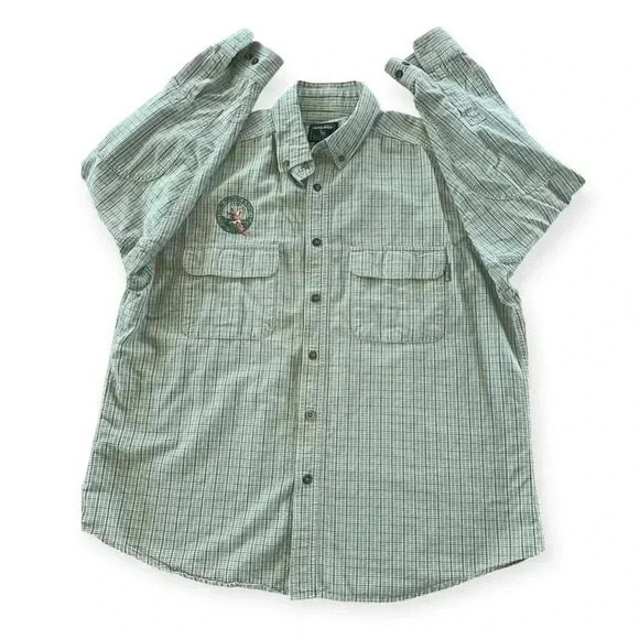 Woolrich vintage men’s plaid long sleeve buttonn down shirt size XL - Picture 1 of 8